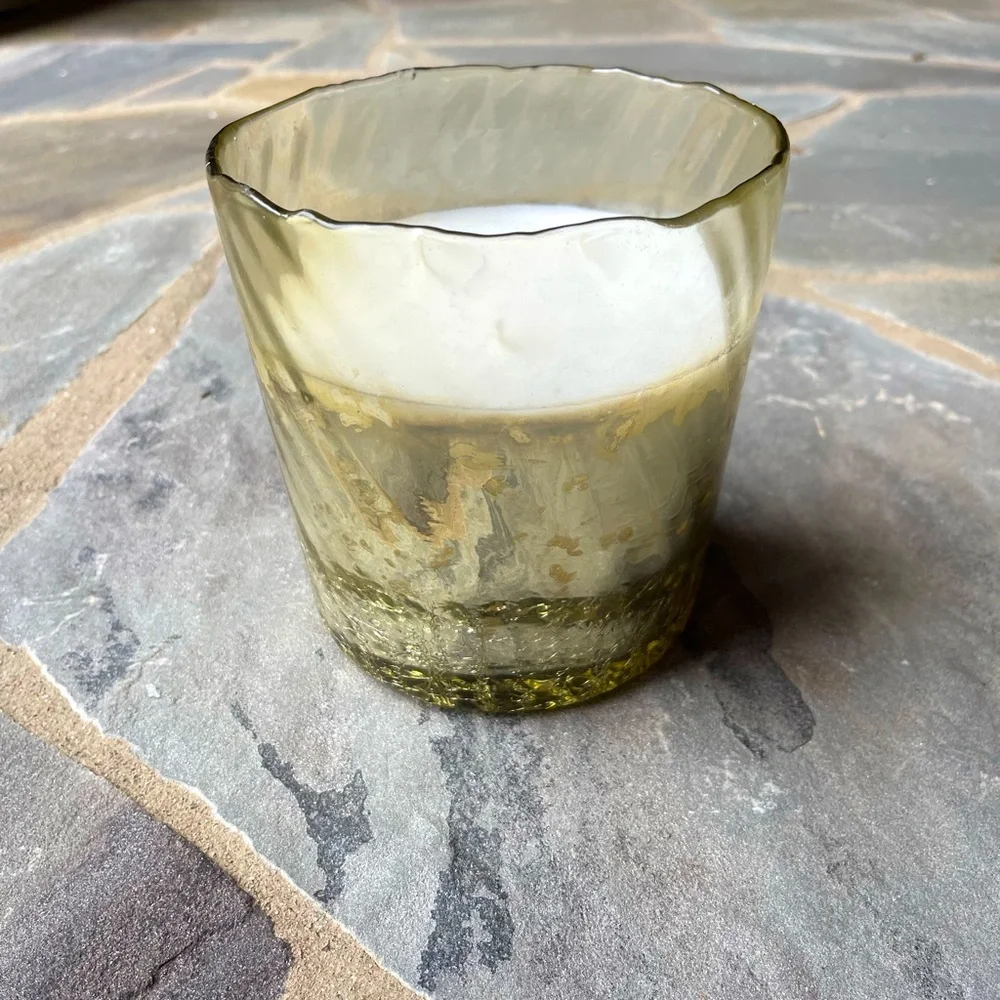Liquid Gold Glass Candle